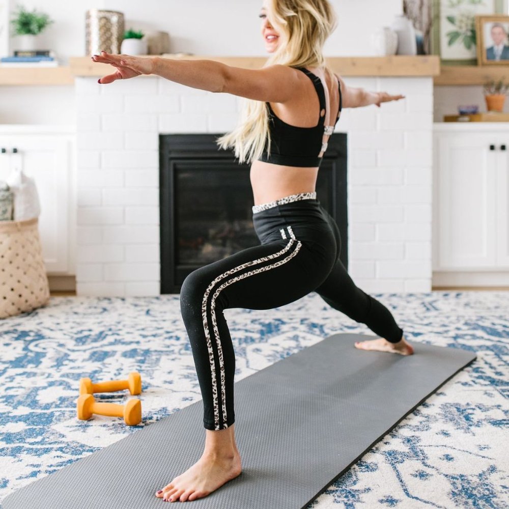 Leopard Stripe Leggings size 2X Mono B